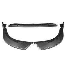 Load image into Gallery viewer, DNA Front Bumper Lip for Kia Optima (2016-2018) 3-Piece STP-Style with Matte / Gloss Black / Carbon Fiber Finish - LX / EX / LX-Turbo / Matte Black Alternate Image