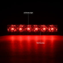 Load image into Gallery viewer, DNA LED 3rd Brake Light Chevy Express / GMC Savana (2013-2017) Black or Chrome Housing with Clear / Smoked / Red Lens - Black / Clear Alternate Image