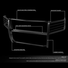 Load image into Gallery viewer, DNA Grille Guard for Dodge Ram 2500 3500 (2010) RAM 2500 3500 (2011-2018) Full Front End Bumper with Black or Chrome Finish - Black Alternate Image