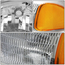 Load image into Gallery viewer, DNA Headlights for GMC Yukon XL 1500 Denali (2001-2006) Factory Style with Chrome Housing &amp; Clear Lens Alternate Image