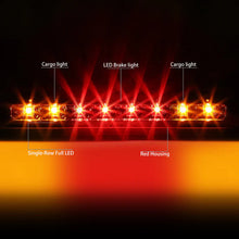 Load image into Gallery viewer, DNA LED 3rd Brake Light Dodge Dakota (1997-2010) Black or Chrome Housing with Clear / Smoked / Red Lens - Black / Clear Alternate Image
