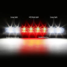 Load image into Gallery viewer, DNA LED 3rd Brake Light Dodge Dakota (1997-2010) Black or Chrome Housing with Clear / Smoked / Red Lens - Black / Clear Alternate Image