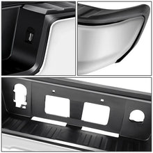 Load image into Gallery viewer, DNA Rear Step Bumper for Chevy Silverado &amp; GMC Sierra 1500 (2014-2019) with License Plate Lights - Black or Chrome - without Corner Step / With Parking Sensor Holes / Chrome Alternate Image