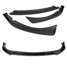 Load image into Gallery viewer, DNA Front Bumper Lip for Kia Optima (2016-2018) 3-Piece STP-Style with Matte / Gloss Black / Carbon Fiber Finish - LX / EX / LX-Turbo / Matte Black Alternate Image