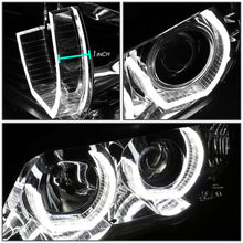 Load image into Gallery viewer, DNA Projector Headlights for BMW X5 (2000-2003) with LED DRL Halo and Chrome or Black Housing Alternate Image