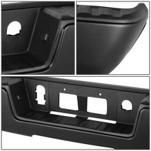 Load image into Gallery viewer, DNA Rear Step Bumper for Chevy Silverado &amp; GMC Sierra 1500 (2014-2019) with License Plate Lights - Black or Chrome - without Corner Step / With Parking Sensor Holes / Chrome Alternate Image