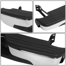 Load image into Gallery viewer, DNA Rear Step Bumper for Chevy Silverado &amp; GMC Sierra 1500 (2007) 2500 (1999-2004) without Parking Sensor - Black or Chrome - Chrome Alternate Image