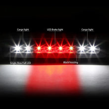 Load image into Gallery viewer, DNA LED 3rd Brake Light Dodge Dakota (1997-2010) Black or Chrome Housing with Clear / Smoked / Red Lens - Black / Clear Alternate Image