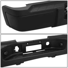 Load image into Gallery viewer, DNA Rear Step Bumper for Chevy Silverado &amp; GMC Sierra 2500 / 3500 (2007-2010) with License Plate Lights - Black or Chrome - With Sensor Holes / Chrome Alternate Image