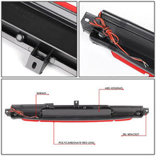 Load image into Gallery viewer, DNA LED 3rd Brake Light Oldsmobile Brava (2002-2004) Black or Chrome Housing with Clear / Smoked / Red Lens Alternate Image