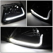 Load image into Gallery viewer, DNA Headlights for Ford Mustang SN95 (1999-2004) Black or Chrome Housing with LED Daytime Running Light Alternate Image
