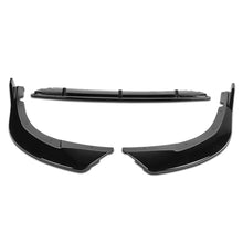 Load image into Gallery viewer, DNA Front Bumper Lip for Kia Optima (2016-2018) 3-Piece STP-Style with Matte / Gloss Black / Carbon Fiber Finish - LX / EX / LX-Turbo / Matte Black Alternate Image
