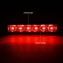 Load image into Gallery viewer, DNA LED 3rd Brake Light Chevy Express / GMC Savana (2013-2017) Black or Chrome Housing with Clear / Smoked / Red Lens - Black / Clear Alternate Image