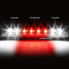 Load image into Gallery viewer, DNA LED 3rd Brake Light Dodge Dakota (1997-2010) Black or Chrome Housing with Clear / Smoked / Red Lens - Black / Clear Alternate Image