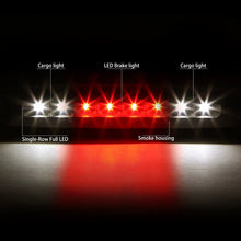 Load image into Gallery viewer, DNA LED 3rd Brake Light Dodge Dakota (1997-2010) Black or Chrome Housing with Clear / Smoked / Red Lens - Black / Clear Alternate Image