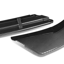 Load image into Gallery viewer, DNA Front Bumper Lip for Kia Optima (2016-2018) 3-Piece STP-Style with Matte / Gloss Black / Carbon Fiber Finish - LX / EX / LX-Turbo / Matte Black Alternate Image