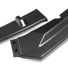 Load image into Gallery viewer, DNA Front Bumper Lip for Jaguar XE (2016-2019) 3-Piece STP Style with Matte Black or Carbon Fiber Look Finish - Matte Black Alternate Image