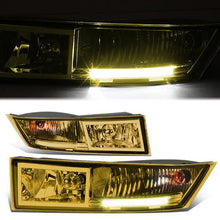 Load image into Gallery viewer, DNA Fog Lights for Cadillac Escalade ESV (07-14) Escalade EXT (09-13) with or without LED DRL Switch and Wiring Harness - Amber / Clear / Smoke Lens - with LED DRL / Amber Alternate Image
