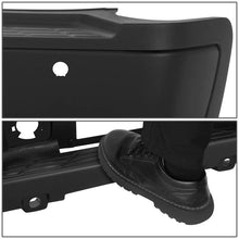 Load image into Gallery viewer, DNA Rear Step Bumper for Chevy Silverado &amp; GMC Sierra 2500 / 3500 (2007-2010) with License Plate Lights - Black or Chrome - With Sensor Holes / Chrome Alternate Image