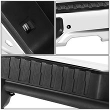 Load image into Gallery viewer, DNA Rear Step Bumper for Chevy Silverado &amp; GMC Sierra 1500 (2019-2023) with License Plate Lights - Black or Chrome - With Parking Sensor Holes / with Exhaust Cutouts / Chrome Alternate Image