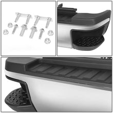 Load image into Gallery viewer, DNA Rear Step Bumper for Chevy Silverado &amp; GMC Sierra 2500 / 3500 (2015-2019) with License Plate Lights - Black or Chrome Alternate Image