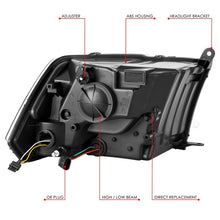 Load image into Gallery viewer, DNA Headlights for RAM 1500 / 2500 / 3500 / 4500 / 5500 (2010-2018) with C-Shaped LED DRL &amp; Sequential Signals Lights Alternate Image