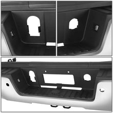 Load image into Gallery viewer, DNA Rear Step Bumper for Chevy Silverado &amp; GMC Sierra 2500 / 3500 (2015-2019) with License Plate Lights - Black or Chrome - Single Rear Wheel / With Hitch Bar &amp; Sensor Holes / Chrome Alternate Image