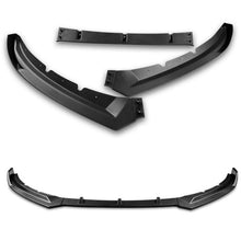 Load image into Gallery viewer, DNA Front Bumper Lip for Jaguar XE (2016-2019) 3-Piece STP Style with Matte Black or Carbon Fiber Look Finish - Matte Black Alternate Image