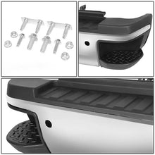 Load image into Gallery viewer, DNA Rear Step Bumper for Chevy Silverado &amp; GMC Sierra 2500 / 3500 (2015-2019) with License Plate Lights - Black or Chrome Alternate Image