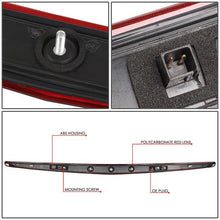 Load image into Gallery viewer, DNA LED 3rd Brake Light Cadillac DTS (2006-2011) Black or Chrome Housing with Clear / Smoked / Red Lens - Black / Clear Alternate Image