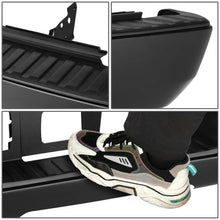 Load image into Gallery viewer, DNA Rear Step Bumper for Chevy Silverado &amp; GMC Sierra 1500 (2014-2019) with License Plate Lights - Black or Chrome - without Corner Step / With Parking Sensor Holes / Chrome Alternate Image