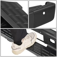 Load image into Gallery viewer, DNA Rear Step Bumper for Chevy Silverado &amp; GMC Sierra 1500 (2007-2013) with License Plate Lights - Black or Chrome - With Sensor Holes / Chrome Alternate Image
