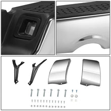 Load image into Gallery viewer, DNA Rear Step Bumper for Dodge Ram 1500 (2009-2011) RAM 1500 (2011-2019) With License Plate Lights - Black or Chrome - With Parking Sensor Holes / Chrome Alternate Image