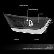 Load image into Gallery viewer, DNA Fog Lights for Honda CRV (2017-2018) with Switch and Wiring Harness - Amber / Clear / Smoke Lens - Chrome / Amber Alternate Image