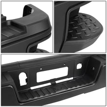 Load image into Gallery viewer, DNA Rear Step Bumper for Chevy Silverado &amp; GMC Sierra 2500 / 3500 (2015-2019) with License Plate Lights - Black or Chrome - Single Rear Wheel / With Hitch Bar &amp; Sensor Holes / Chrome Alternate Image