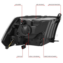 Load image into Gallery viewer, DNA Headlights for RAM 1500 / 2500 / 3500 / 4500 / 5500 (2010-2018) with C-Shaped LED DRL &amp; Sequential Signals Lights Alternate Image