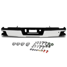 Load image into Gallery viewer, DNA Rear Step Bumper for Chevy Silverado &amp; GMC Sierra 1500 (2014-2019) with License Plate Lights - Black or Chrome - with Corner Step / Without Parking Sensor Holes / Chrome Alternate Image