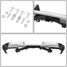 Load image into Gallery viewer, DNA Rear Step Bumper for Chevy Silverado &amp; GMC Sierra 2500 / 3500 (2015-2019) with License Plate Lights - Black or Chrome - Single Rear Wheel / With Hitch Bar &amp; Sensor Holes / Chrome Alternate Image