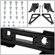 Load image into Gallery viewer, DNA Rear Step Bumper for Chevy Silverado &amp; GMC Sierra 2500 / 3500 (2007-2010) with License Plate Lights - Black or Chrome - With Sensor Holes / Chrome Alternate Image
