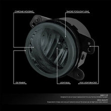 Load image into Gallery viewer, DNA Fog Lights for Jeep Wrangler (2007-2018) with Clear or Smoke Lens FL-ZTL-365 Alternate Image