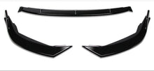 Load image into Gallery viewer, DNA Front Bumper Lip for Toyota Corolla (2020-2022) 3-Piece with Carbon Fiber Look or Gloss Black Finish - Gloss Black Alternate Image