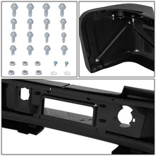 Load image into Gallery viewer, DNA Rear Step Bumper for Chevy Silverado &amp; GMC Sierra 2500 / 3500 (2011-2014) with License Plate Lights - Black or Chrome - With Sensor Holes / Chrome Alternate Image
