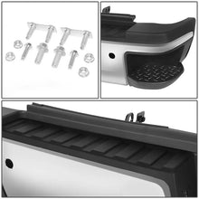 Load image into Gallery viewer, DNA Rear Step Bumper for Chevy Silverado &amp; GMC Sierra 2500 / 3500 (2015-2019) with License Plate Lights - Black or Chrome Alternate Image