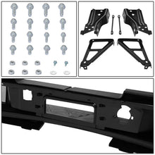 Load image into Gallery viewer, DNA Rear Step Bumper for Chevy Silverado &amp; GMC Sierra 2500 / 3500 (2007-2010) with License Plate Lights - Black or Chrome - With Sensor Holes / Chrome Alternate Image
