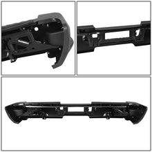 Load image into Gallery viewer, DNA Rear Step Bumper for Chevy Silverado &amp; GMC Sierra 2500 / 3500 (2015-2019) with License Plate Lights - Black or Chrome Alternate Image