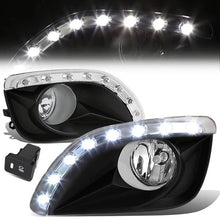 Load image into Gallery viewer, DNA Fog Lights for Toyota Camry (2010-2011) LED DRL with Switch and Wiring Harness - Clear or Smoke Lens FL-ZTL-137-CH Alternate Image