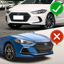 Load image into Gallery viewer, DNA Front Bumper Lip for Hyundai Elantra (2017-2018) 3-Piece with Carbon Fiber Look Finish - Default Title Alternate Image