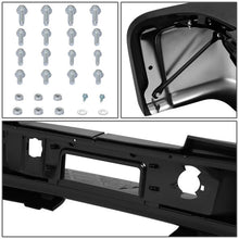 Load image into Gallery viewer, DNA Rear Step Bumper for Chevy Silverado &amp; GMC Sierra 2500 / 3500 (2011-2014) with License Plate Lights - Black or Chrome - With Sensor Holes / Chrome Alternate Image