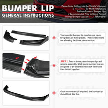 Load image into Gallery viewer, DNA Front Bumper Lip for Mazda 6 (2014-2018) 3-Piece with Matte or Gloss Black Finish - Matte Black Alternate Image