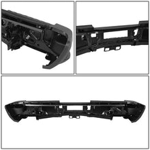 Load image into Gallery viewer, DNA Rear Step Bumper for Chevy Silverado &amp; GMC Sierra 2500 / 3500 (2015-2019) with License Plate Lights - Black or Chrome Alternate Image